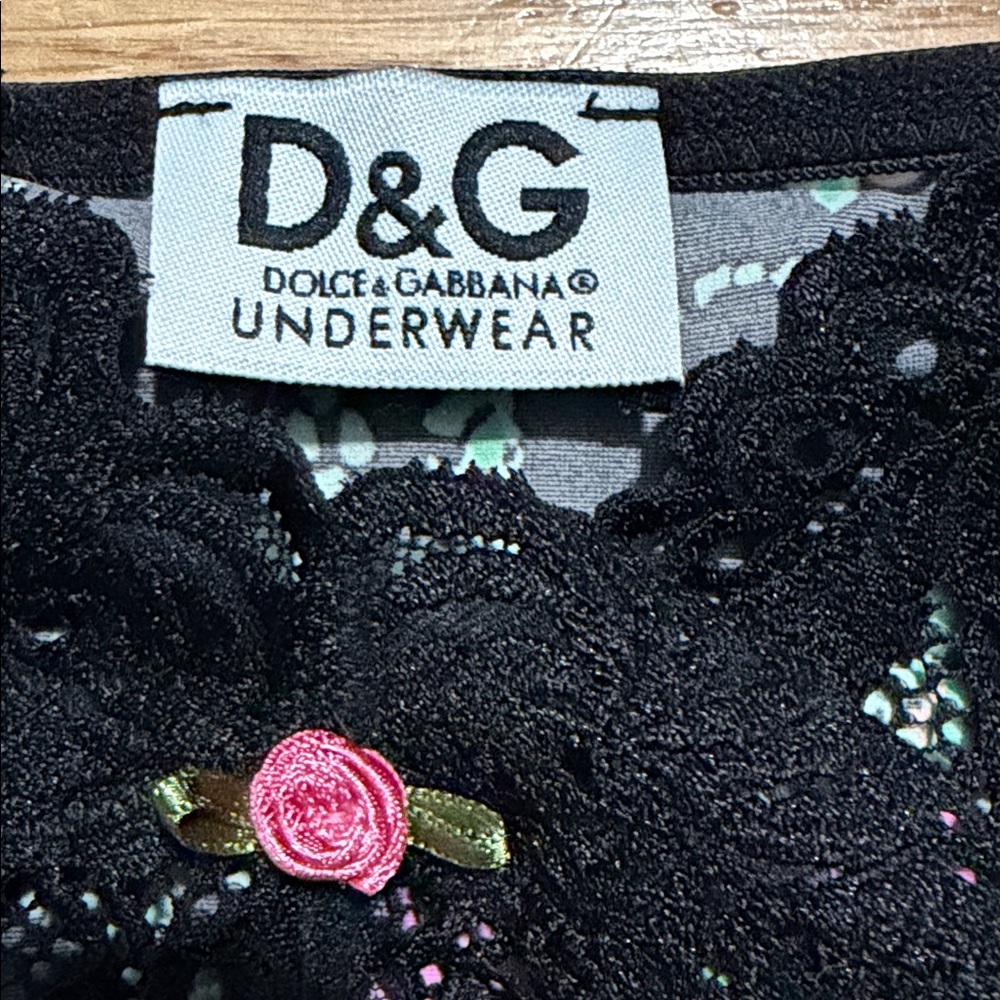 Dolce & Gabbana Floral Lace Trim Camisole Top - Picture 4 of 6
